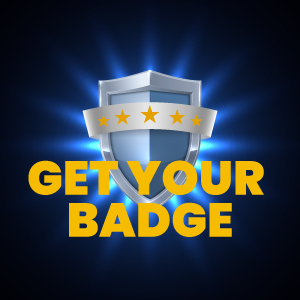 GET YOUR BADGE!